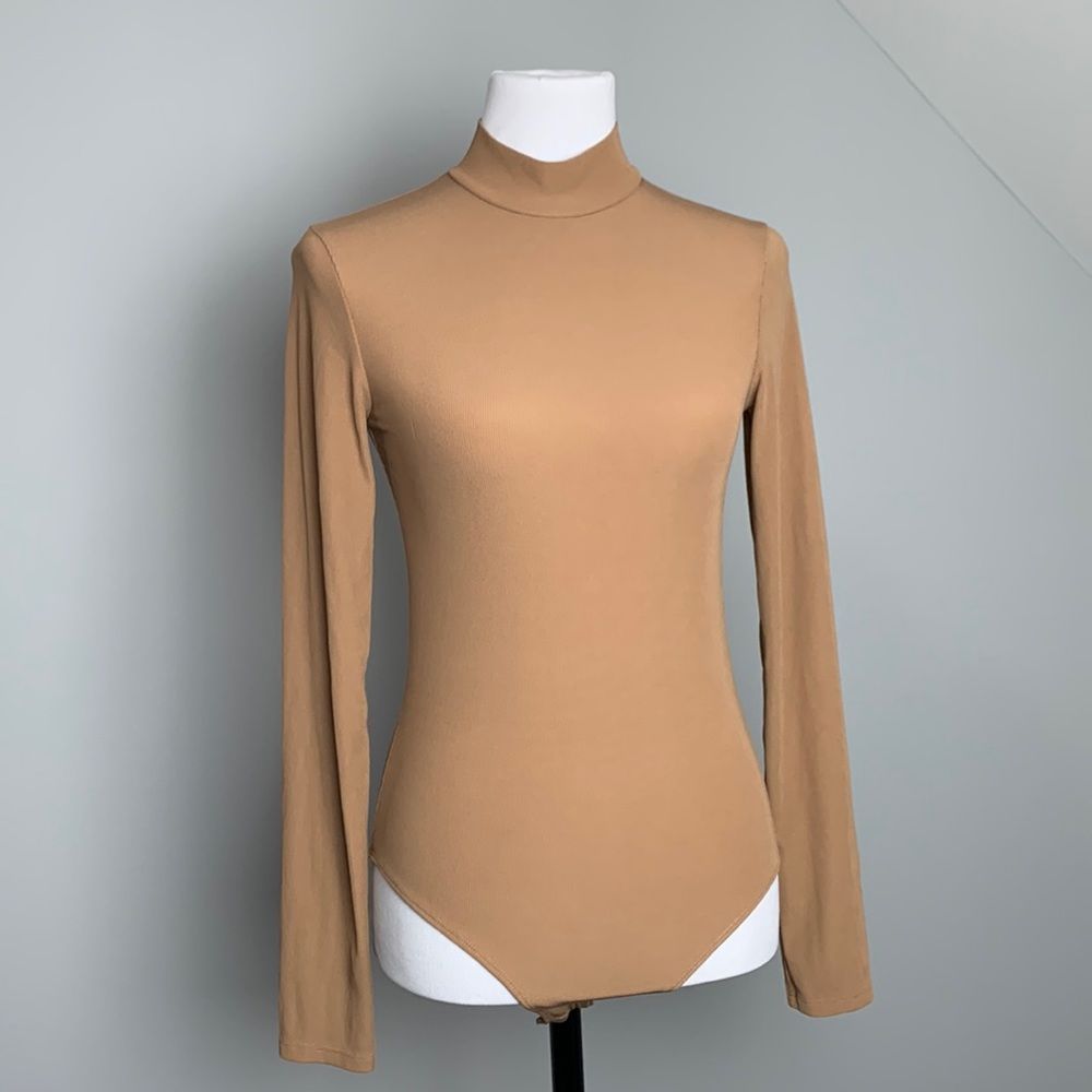 Fitted Taupe Bodysuit